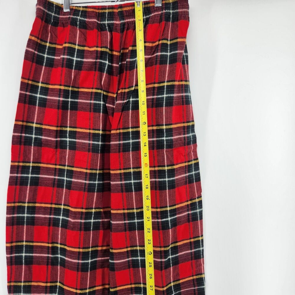 NWT SKIMS‎ Medium Brick Red Holiday Plaid Flannel Pajama Set NWT - Picture 15 of 16